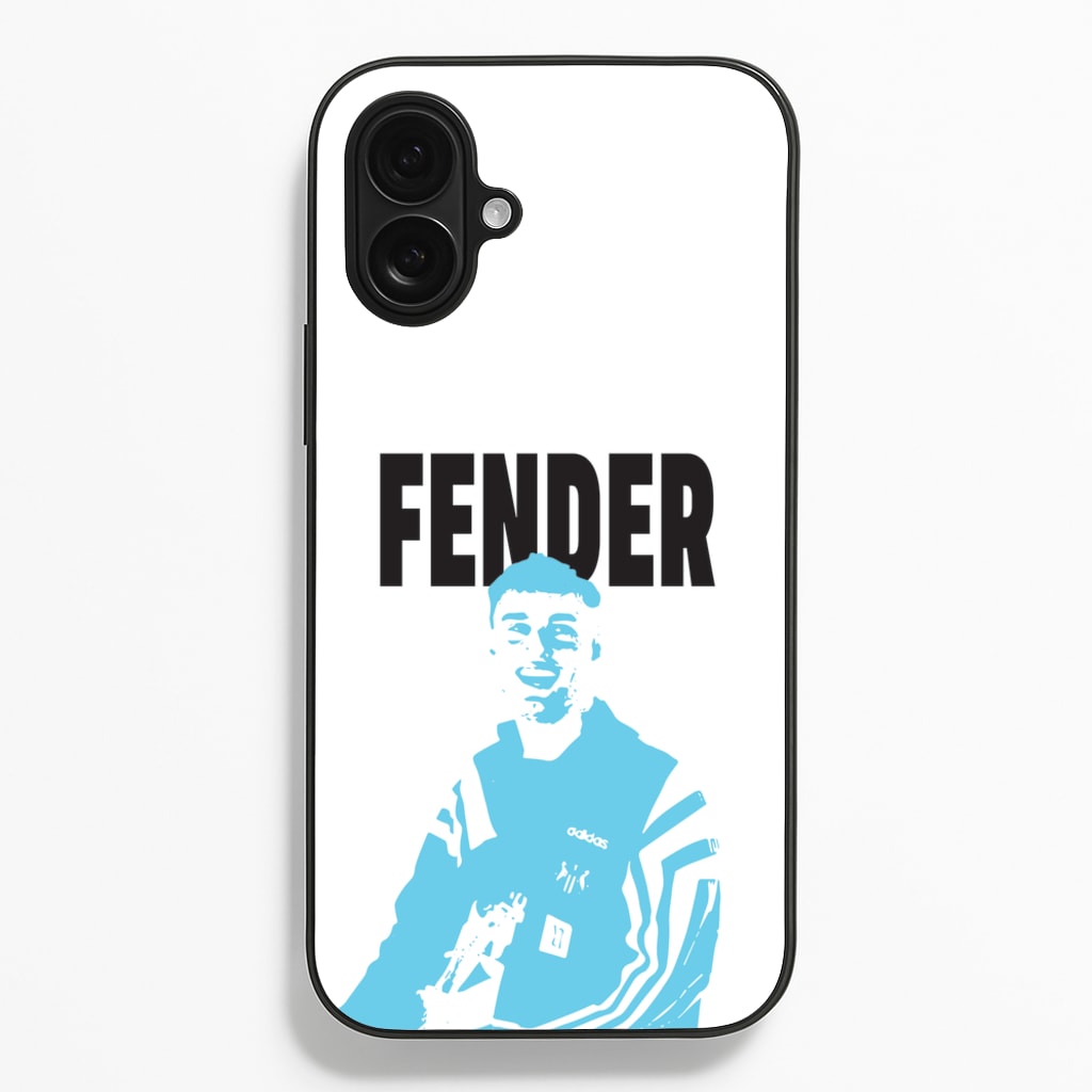 Fender Silhouette Blue Phone Case