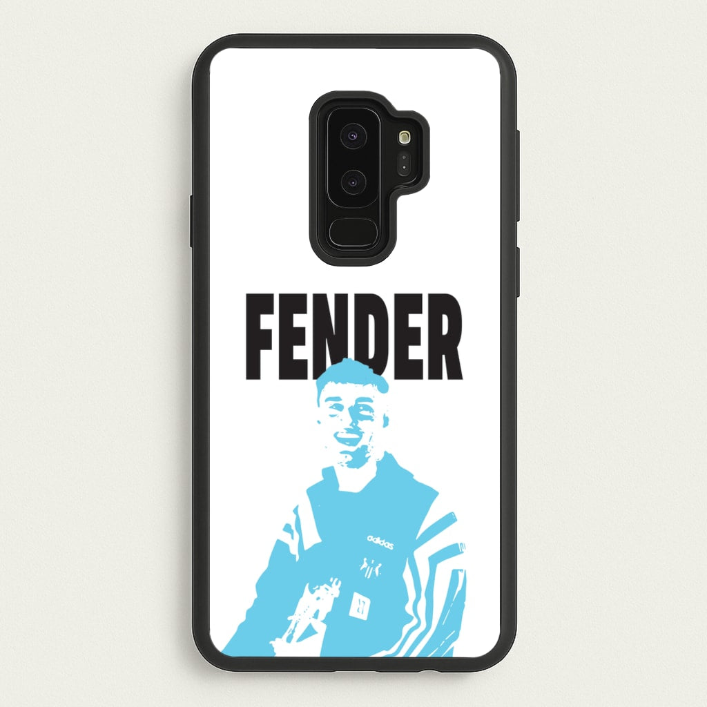 Fender Silhouette Blue - Sam Fender Phone Case for Galaxy S9 Plus