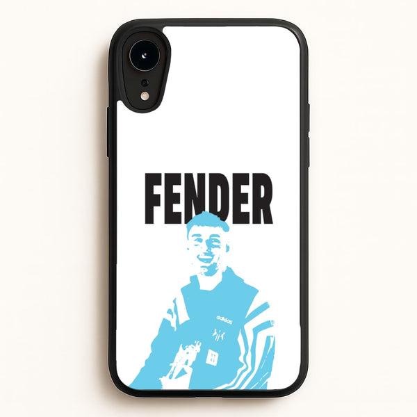 Fender Silhouette Blue - Sam Fender Phone Case for iPhone XR