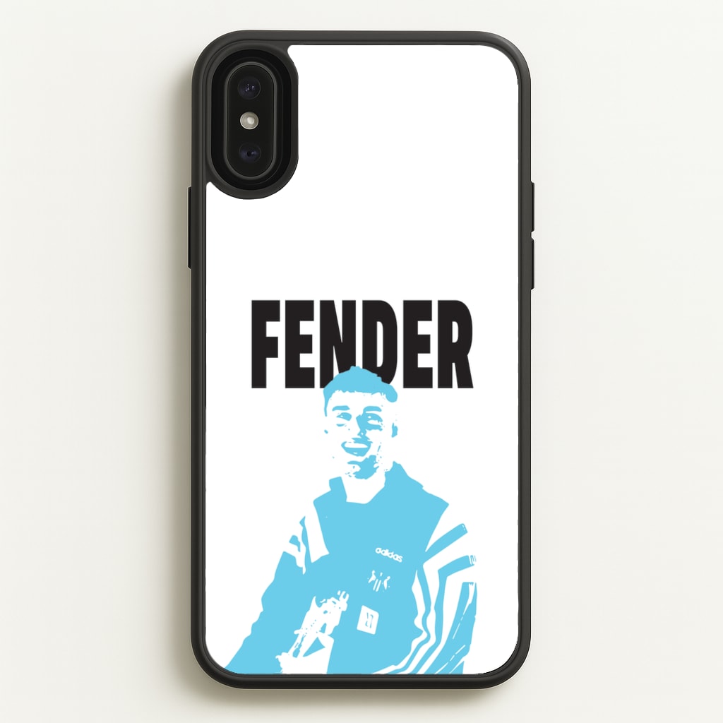 Fender Silhouette Blue - Sam Fender Phone Case for iPhone XS Max
