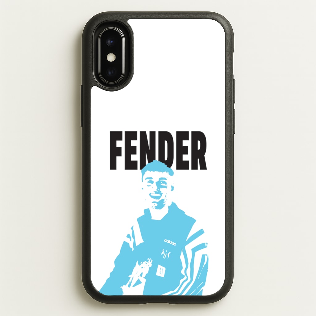Fender Silhouette Blue - Sam Fender Phone Case for iPhone X / XS