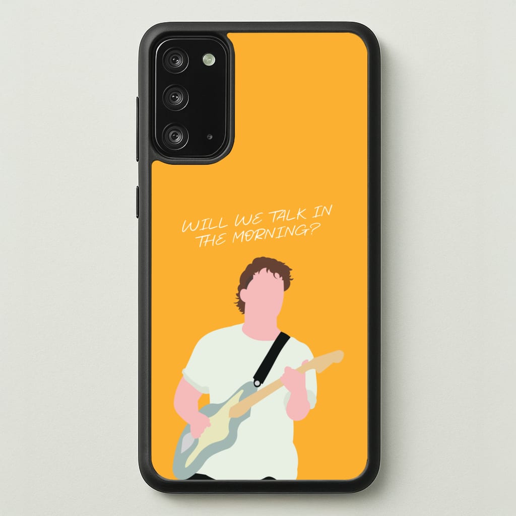 Will We Talk In The Morning Yellow - Sam Fender Phone Case for Galaxy Note 20