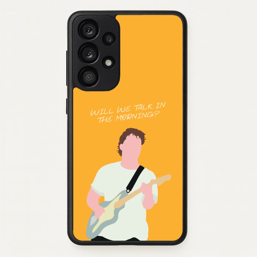 Will We Talk In The Morning Yellow - Sam Fender Phone Case for Galaxy A53
