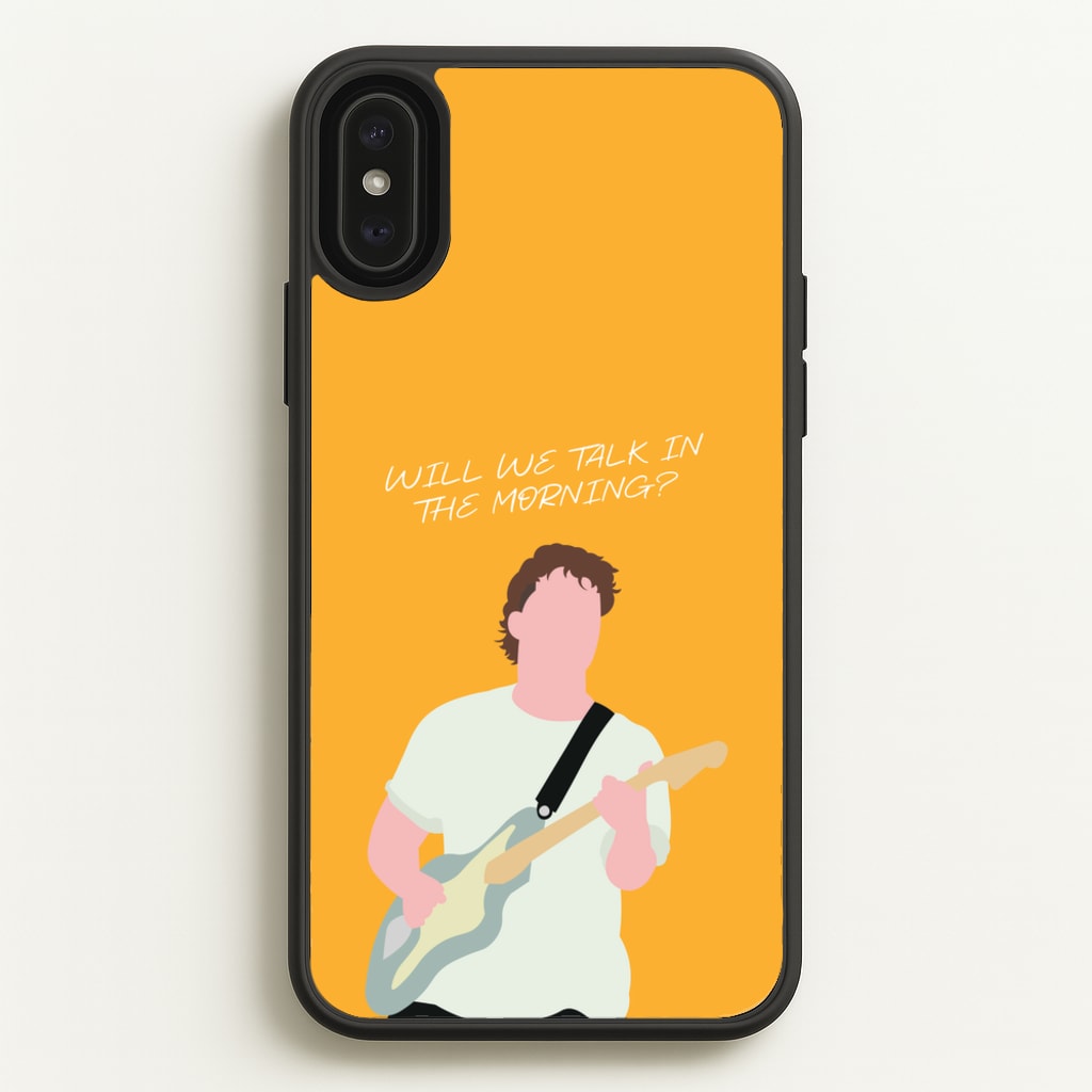 Will We Talk In The Morning Yellow - Sam Fender Phone Case for iPhone XS Max