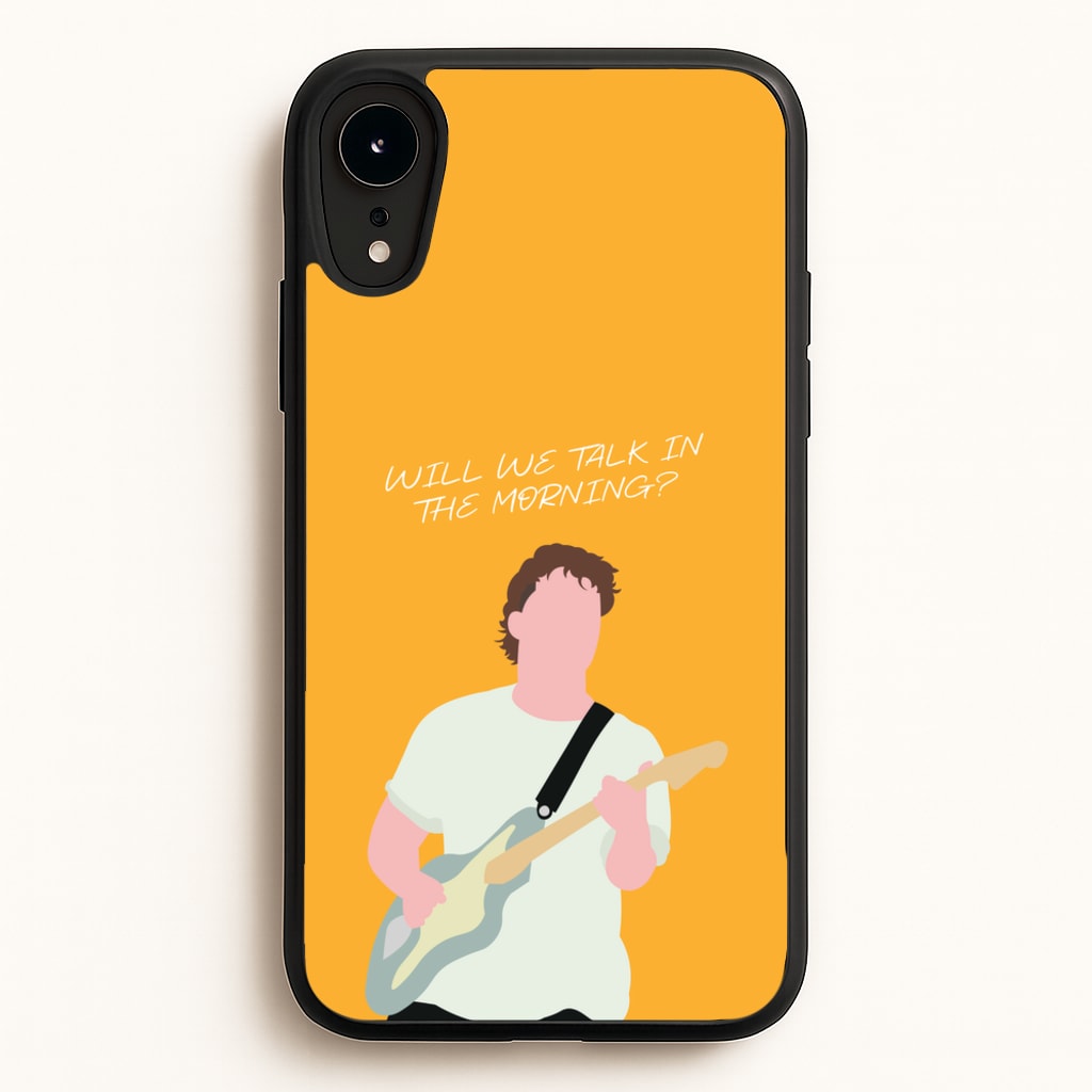 Will We Talk In The Morning Yellow - Sam Fender Phone Case for iPhone XR