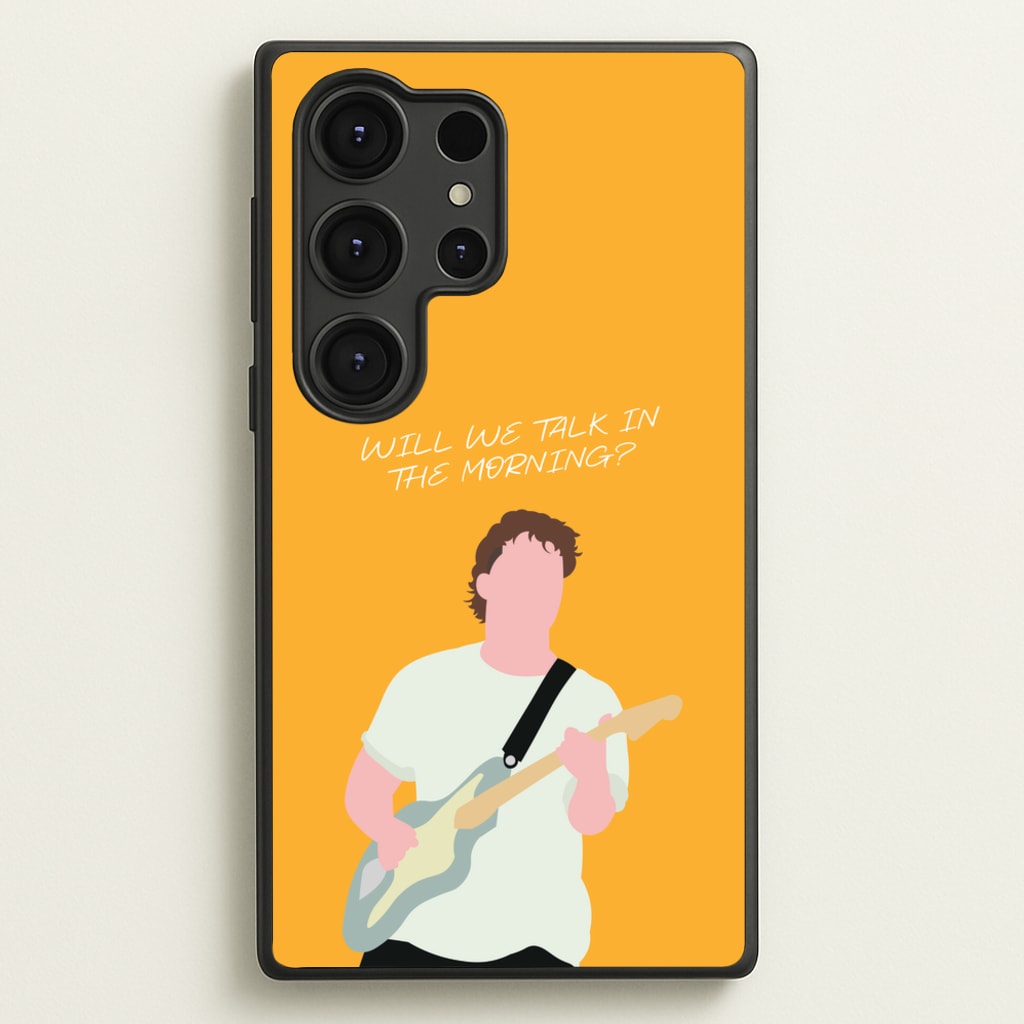 Will We Talk In The Morning Yellow - Sam Fender Phone Case for Galaxy S25 Ultra