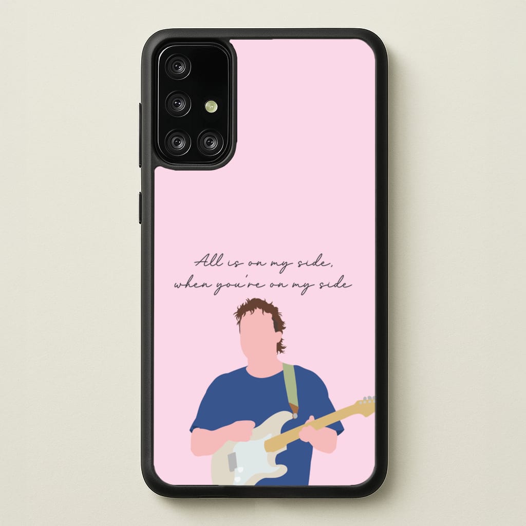 All Is On My Side Pink - Sam Fender Phone Case for Galaxy A71