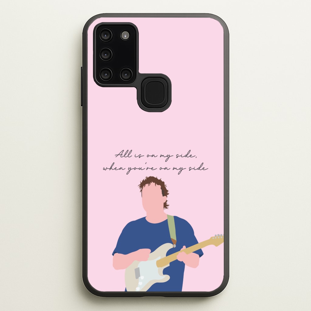 All Is On My Side Pink - Sam Fender Phone Case for Galaxy A21s