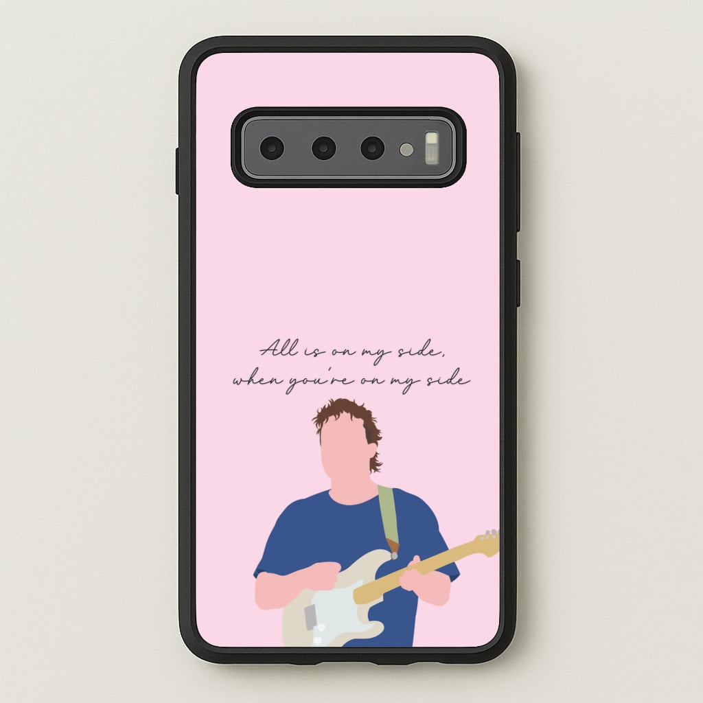 All Is On My Side Pink - Sam Fender Phone Case for Galaxy S10