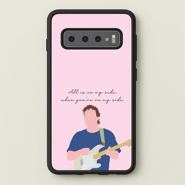 All Is On My Side Pink - Sam Fender Phone Case for Galaxy S10