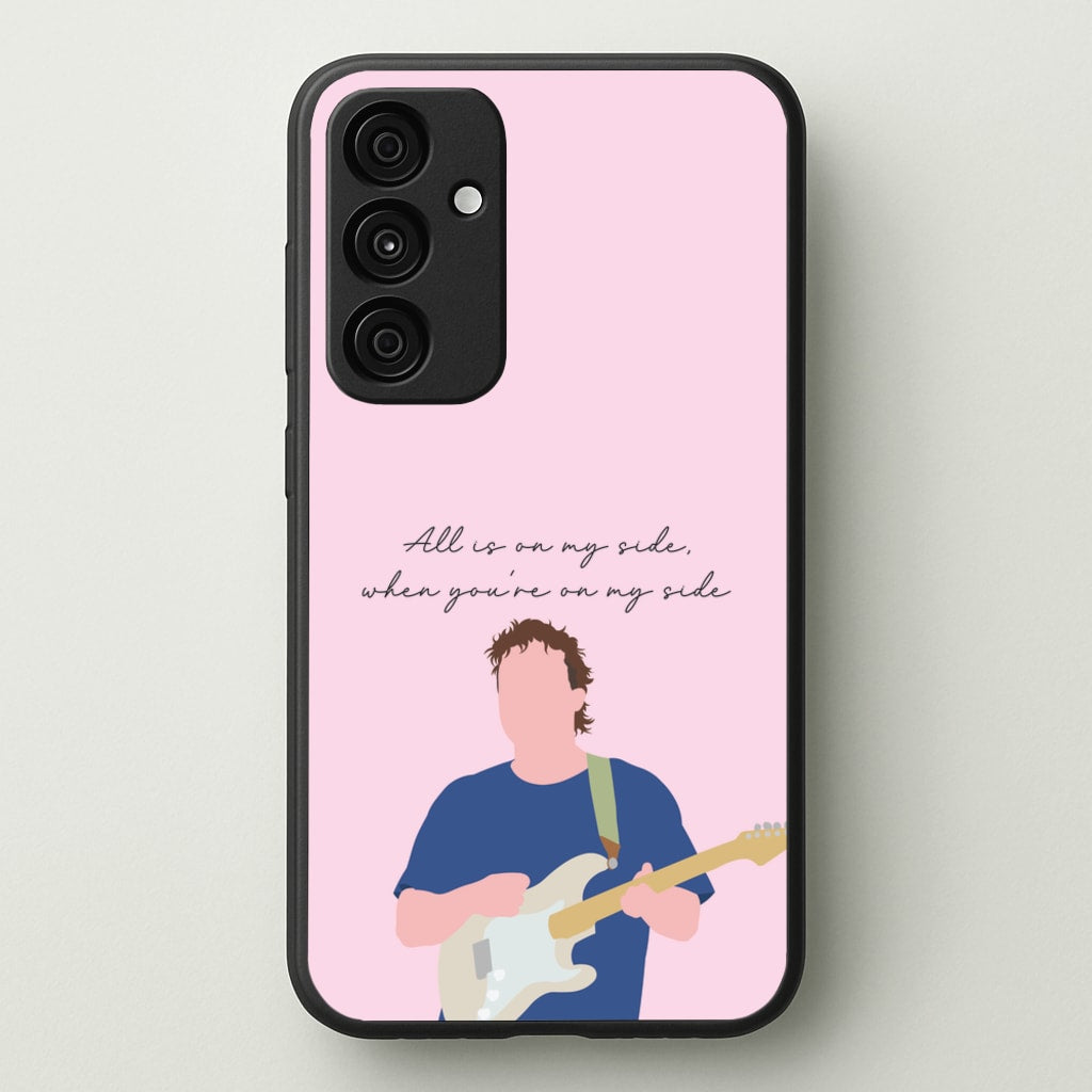 All Is On My Side Pink - Sam Fender Phone Case for Galaxy A35