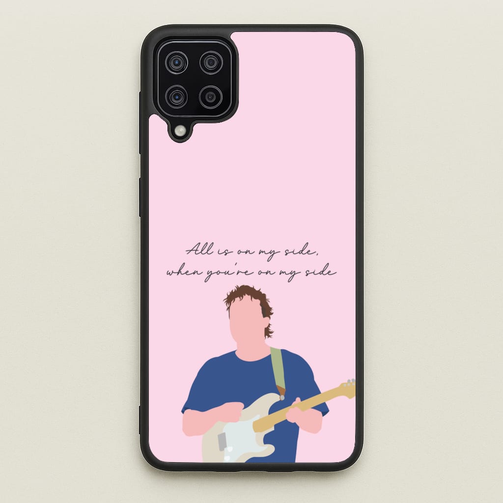 All Is On My Side Pink - Sam Fender Phone Case for Galaxy A12