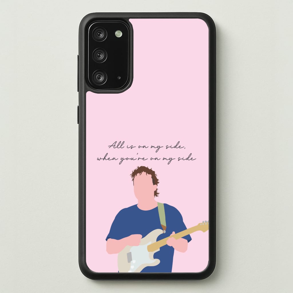 All Is On My Side Pink - Sam Fender Phone Case for Galaxy Note 20