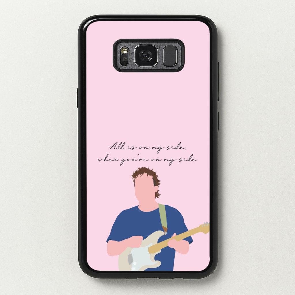 All Is On My Side Pink - Sam Fender Phone Case for Galaxy S8