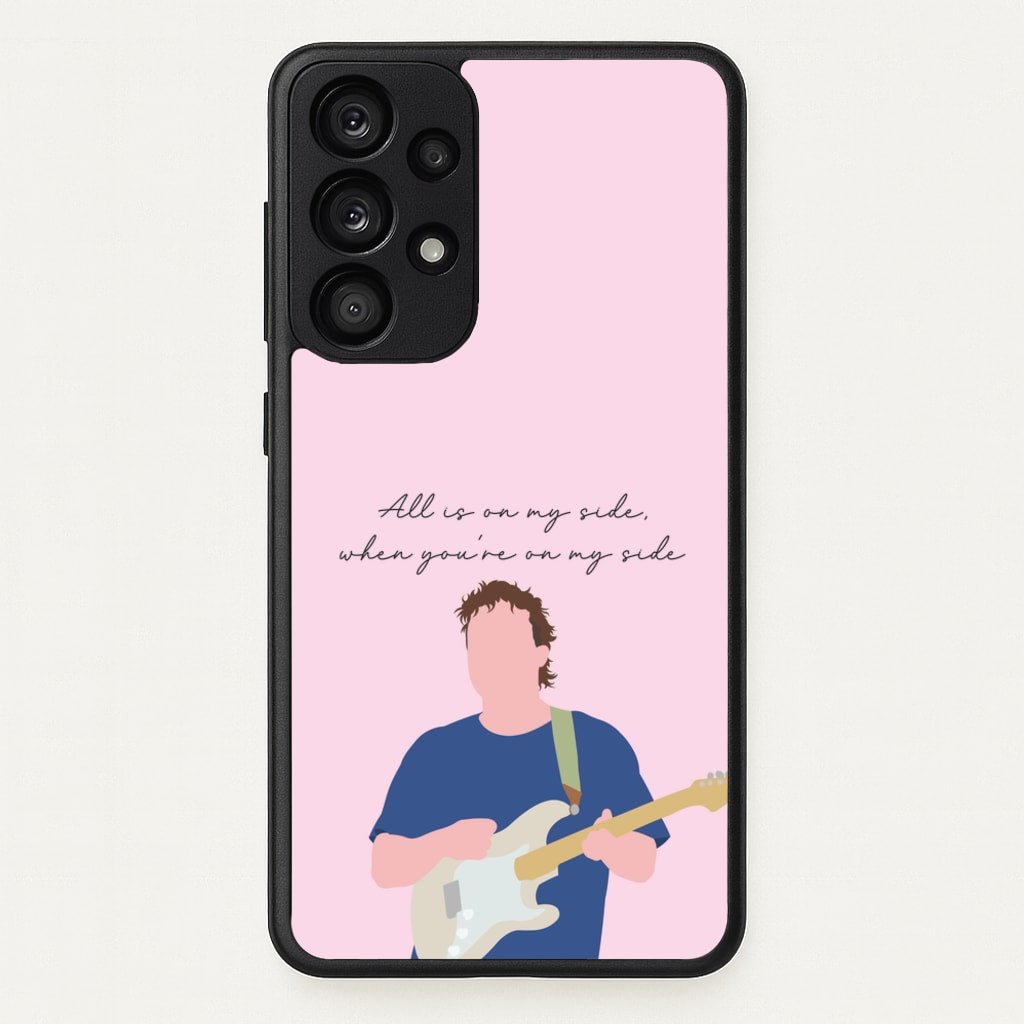 All Is On My Side Pink - Sam Fender Phone Case for Galaxy A53