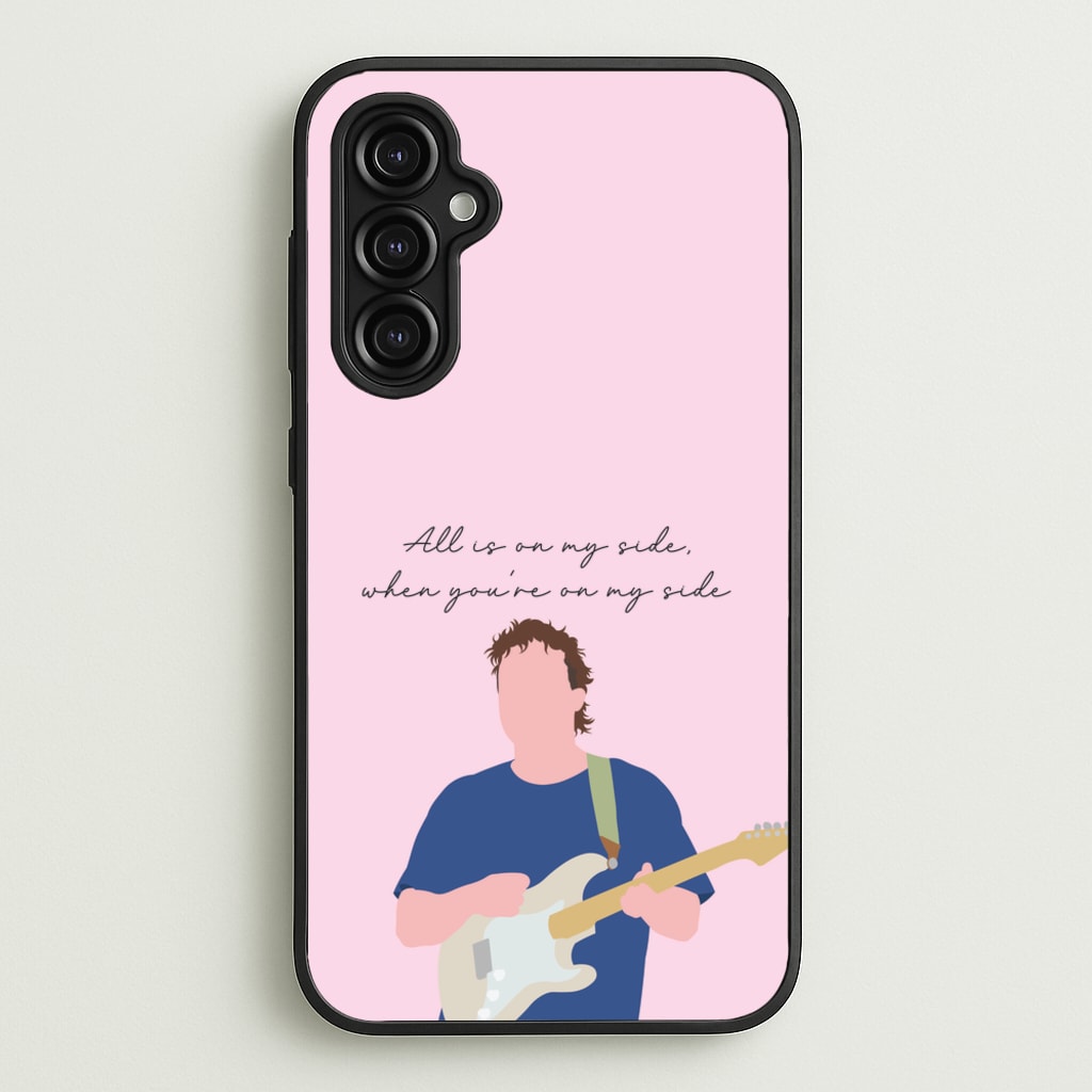 All Is On My Side Pink - Sam Fender Phone Case for Galaxy A14