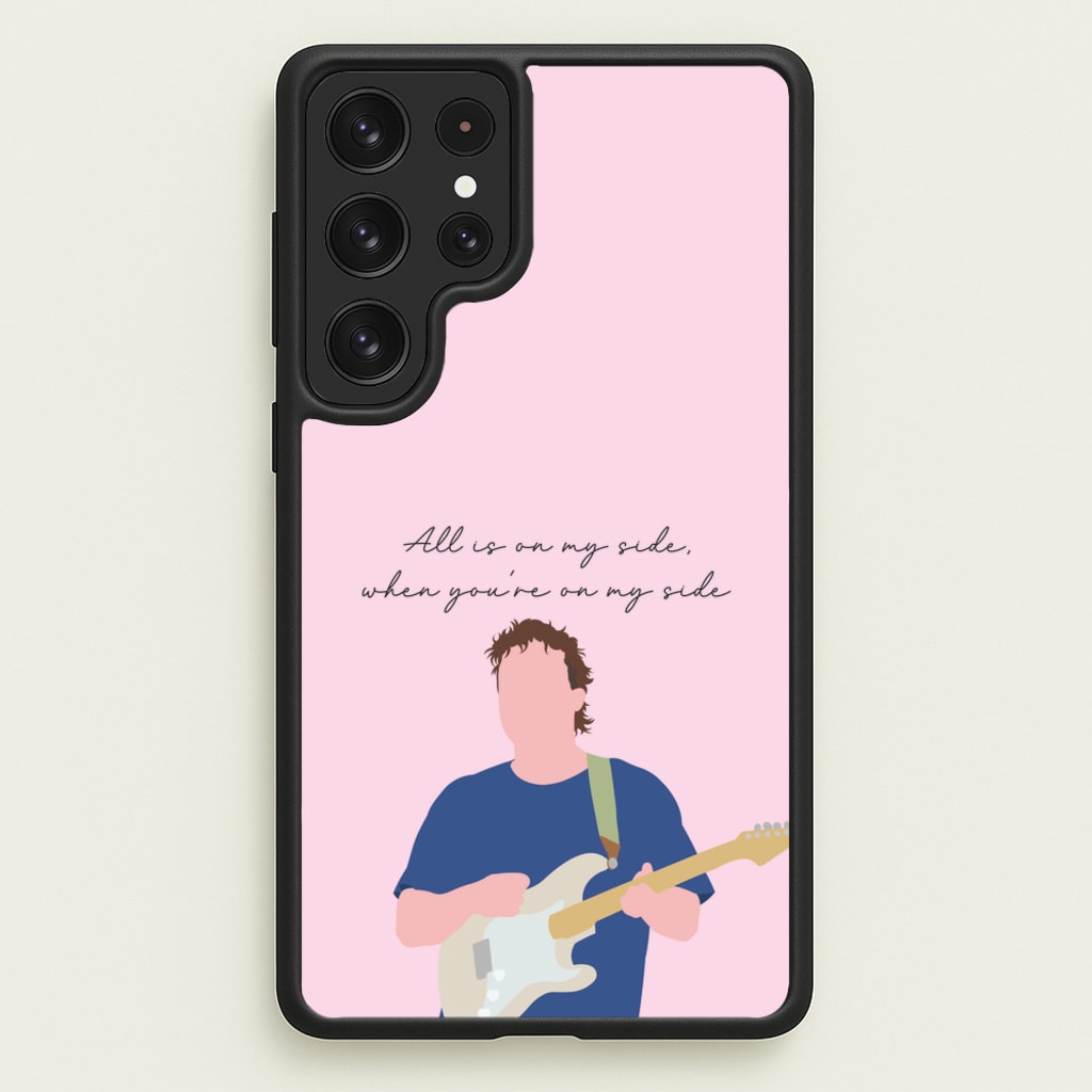 All Is On My Side Pink - Sam Fender Phone Case for Galaxy S22 Ultra