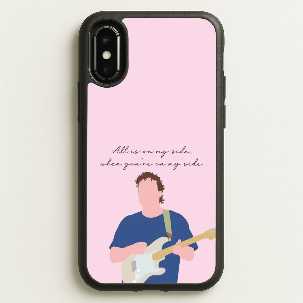 All Is On My Side Pink - Sam Fender Phone Case for iPhone X / XS