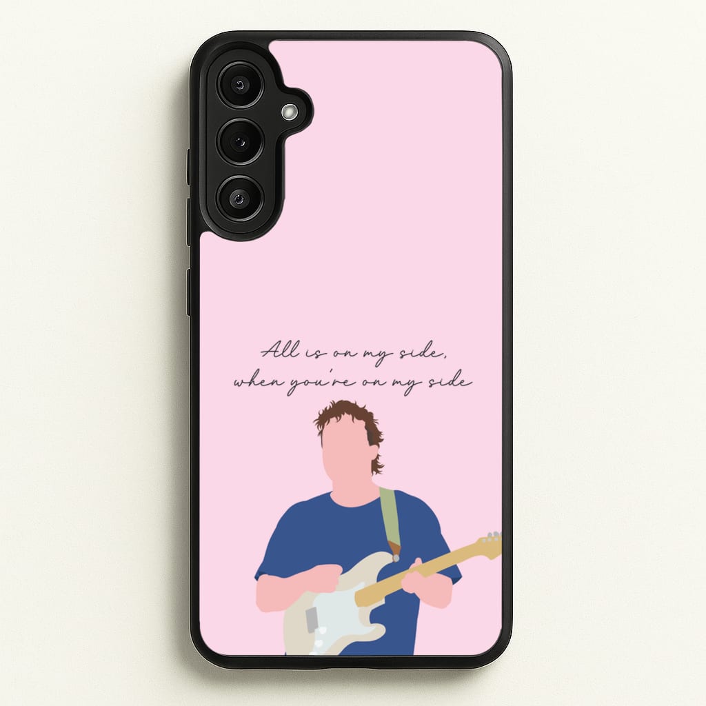 All Is On My Side Pink - Sam Fender Phone Case for Galaxy A34