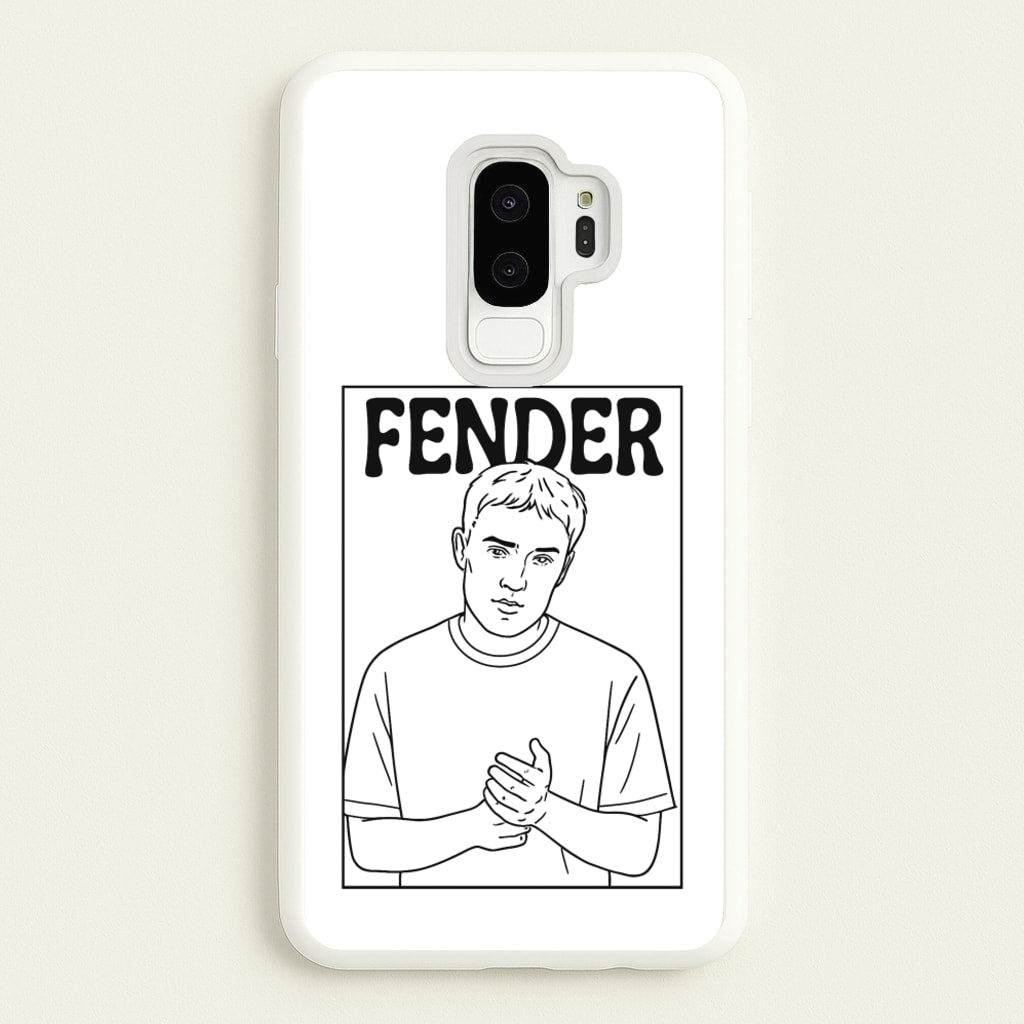 Fender Outline - Sam Fender Phone Case for Galaxy S9 Plus