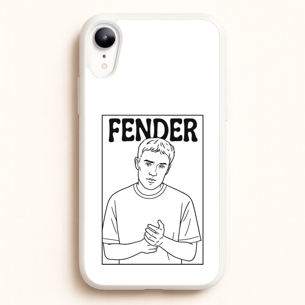 Fender Outline - Sam Fender Phone Case for iPhone XR