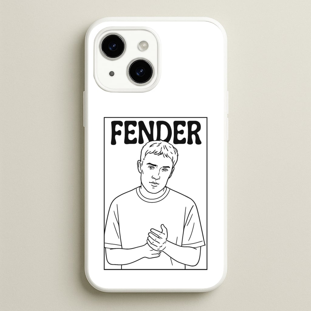 Fender Outline - Sam Fender Phone Case for iPhone 15