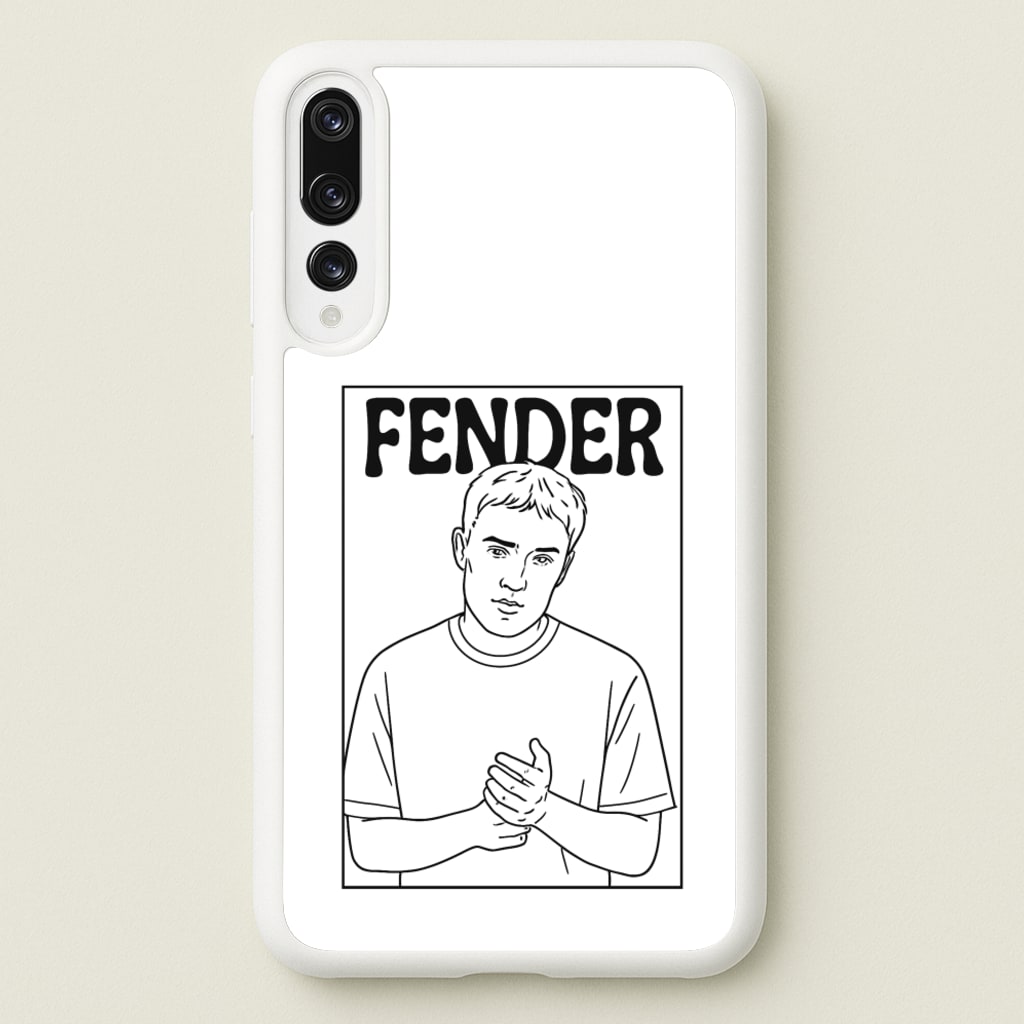 Fender Outline - Sam Fender Phone Case for Huawei P20 Pro