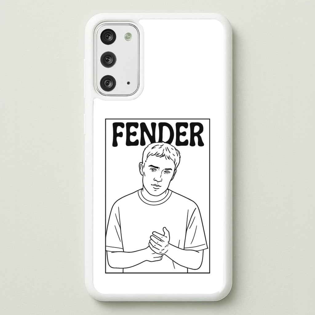 Fender Outline - Sam Fender Phone Case for Galaxy Note 20