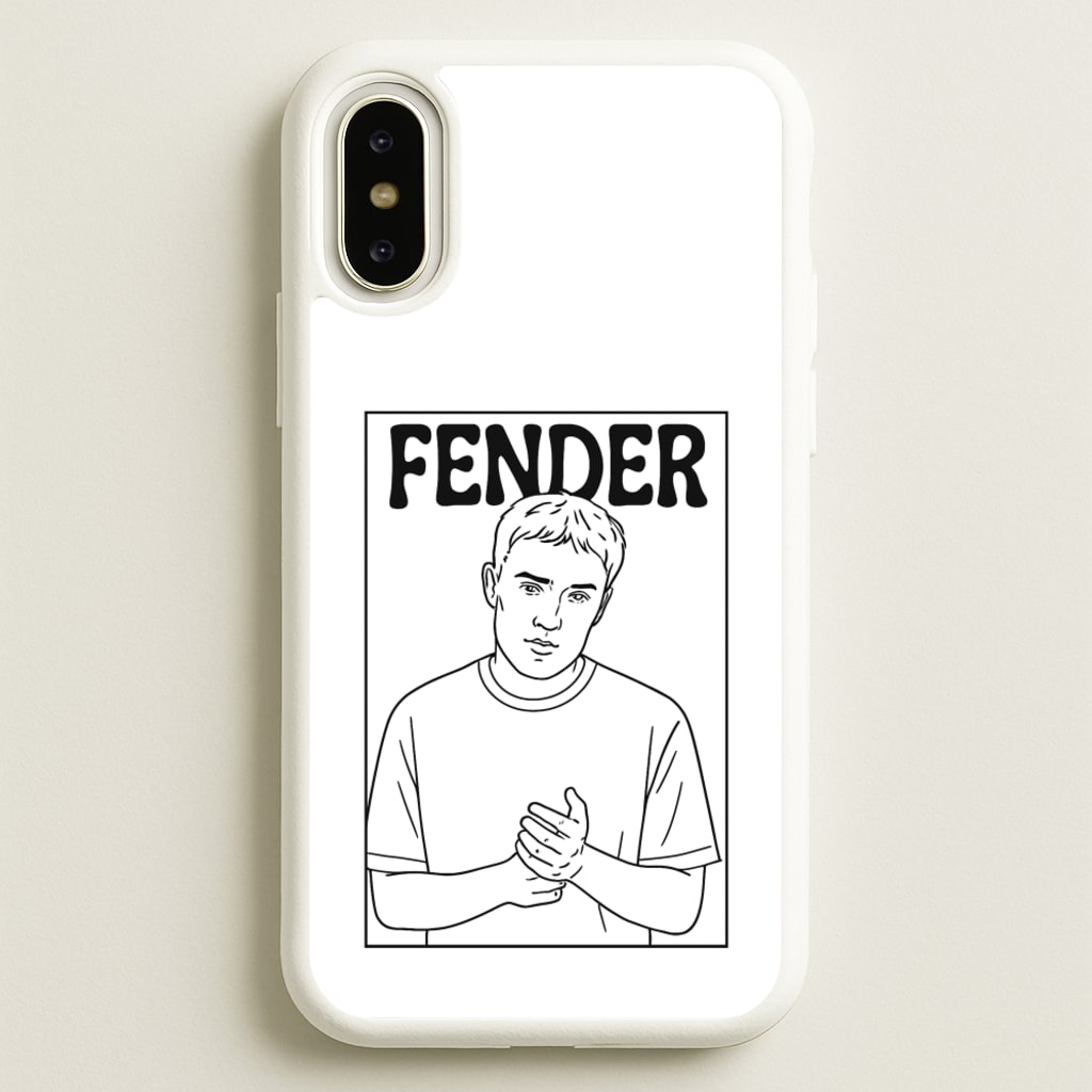 Fender Outline - Sam Fender Phone Case for iPhone X / XS