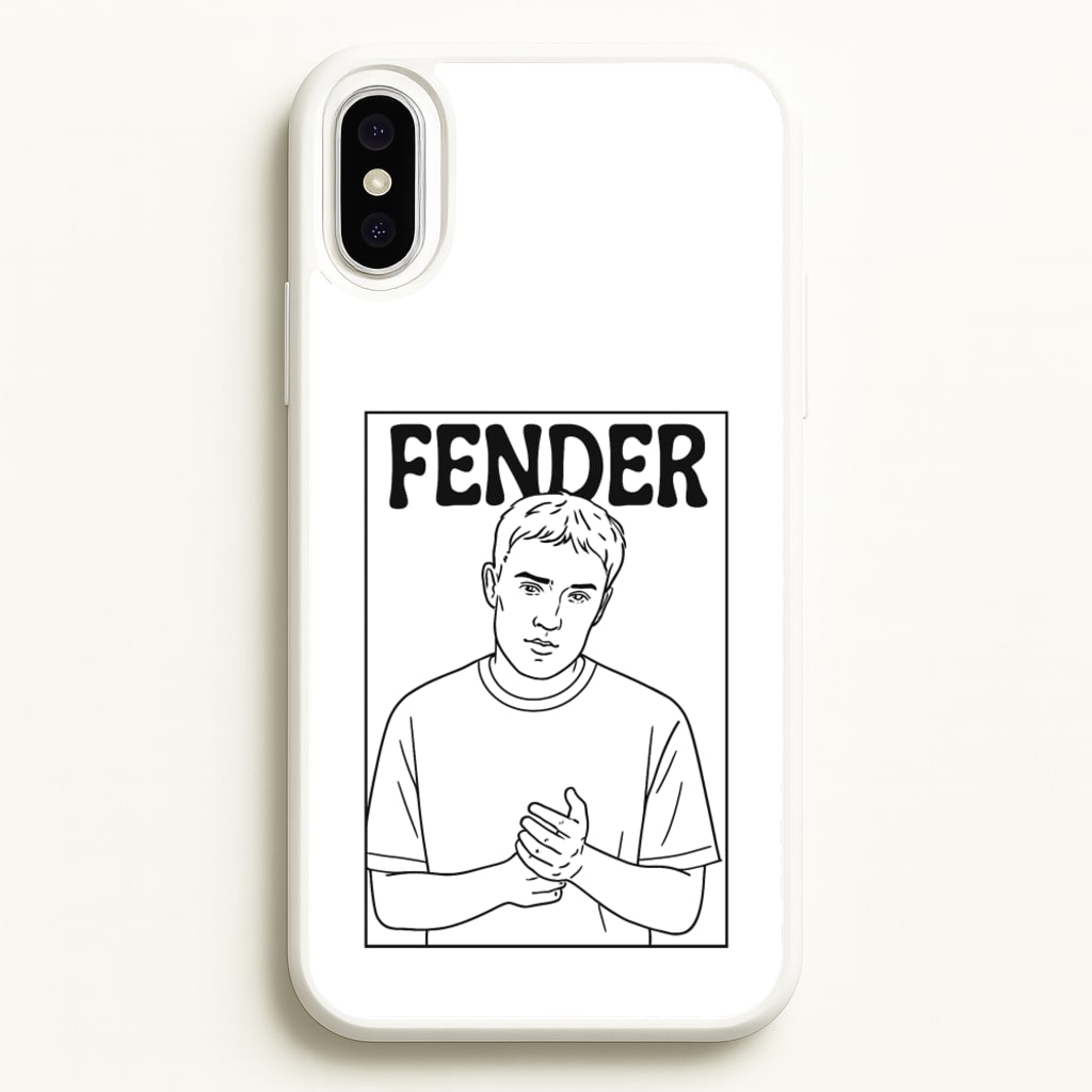 Fender Outline - Sam Fender Phone Case for iPhone XS Max
