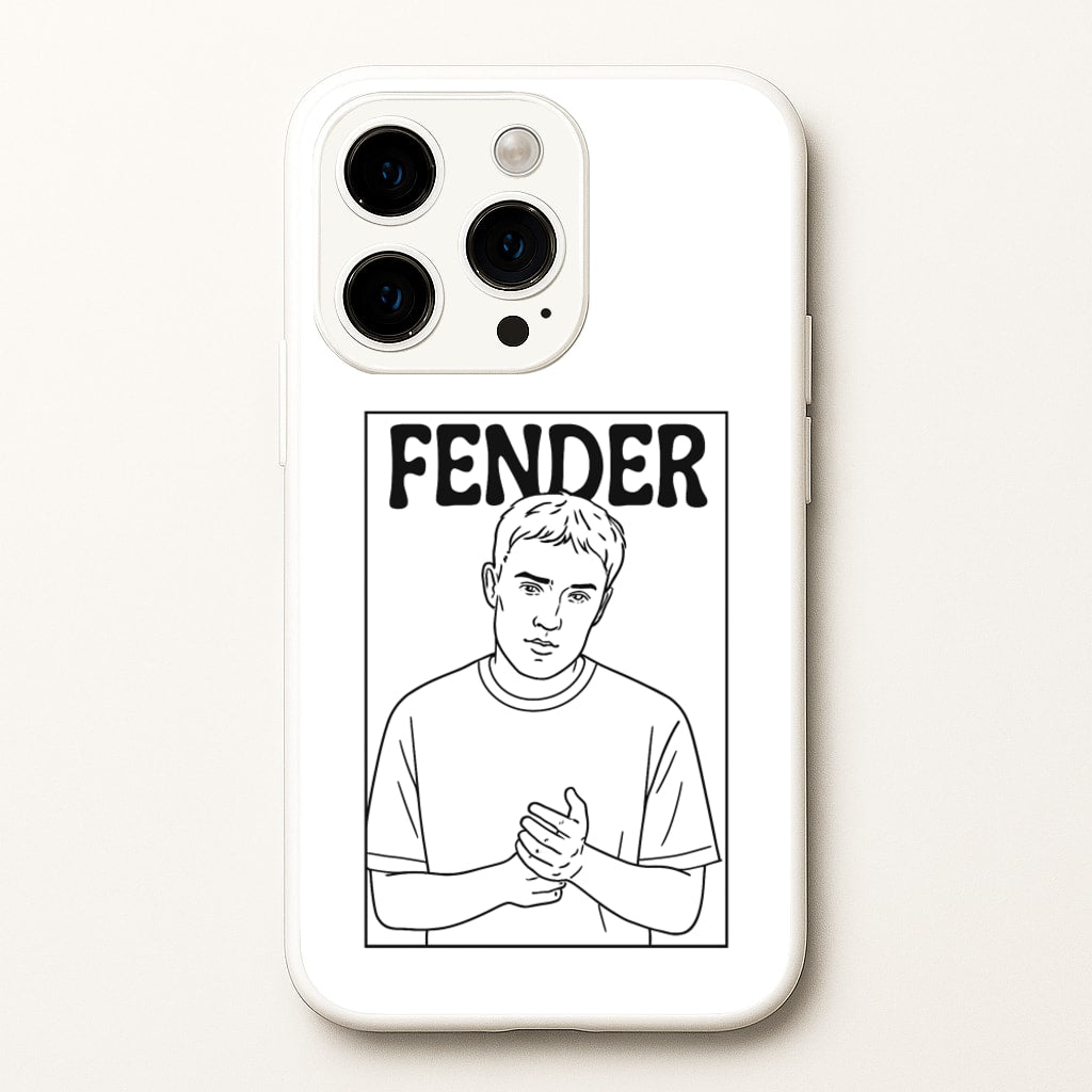 Fender Outline - Sam Fender Phone Case for iPhone 14 Pro