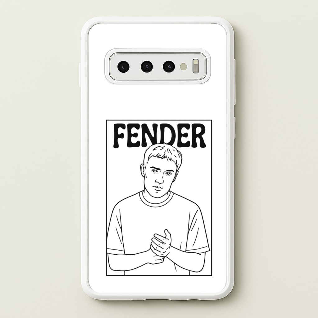 Fender Outline - Sam Fender Phone Case for Galaxy S10