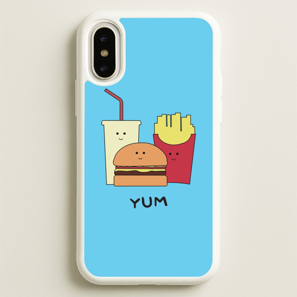 Fast Food Meal - Fast Food Patterns - Fast Food Patterns Phone Case for iPhone X / XS