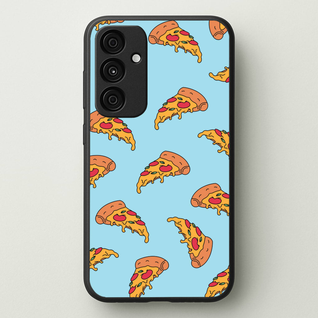 Pizza - Fast Food Patterns - Fast Food Patterns Phone Case for Galaxy A35