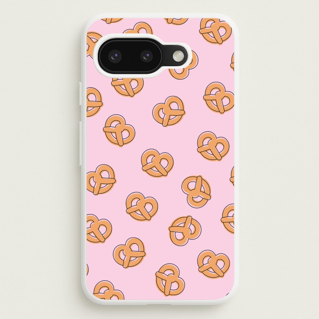 Pretzels - Fast Food Patterns - Fast Food Patterns Phone Case for Google Pixel 9a