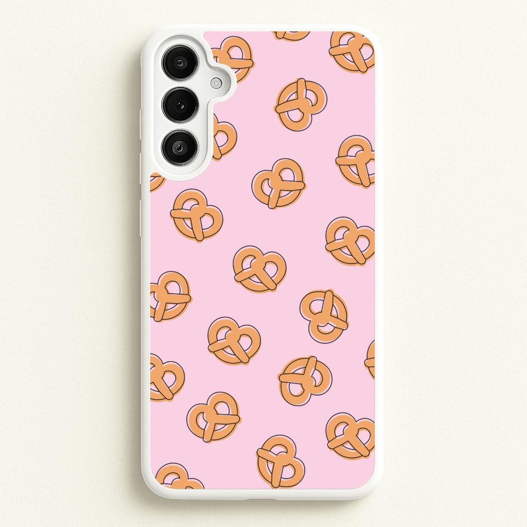 Pretzels - Fast Food Patterns - Fast Food Patterns Phone Case for Galaxy A34