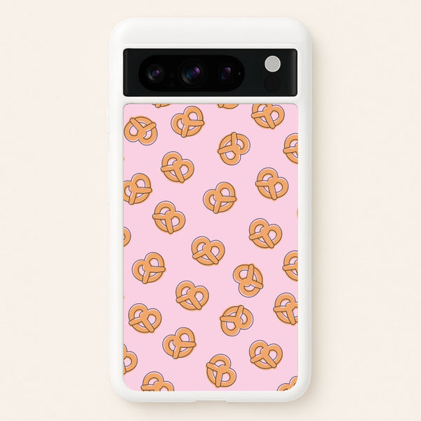 Pretzels - Fast Food Patterns - Fast Food Patterns Phone Case for Google Pixel 8 Pro