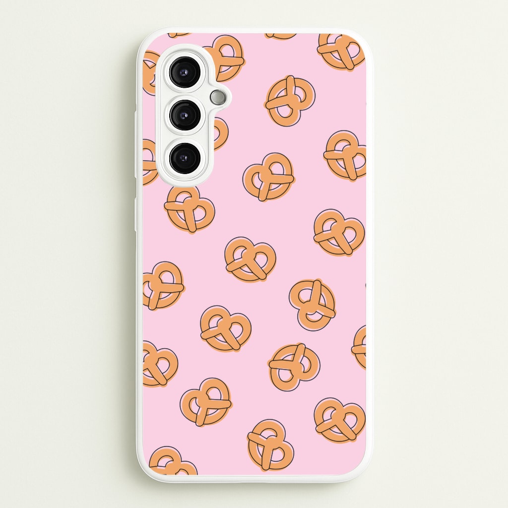 Pretzels - Fast Food Patterns - Fast Food Patterns Phone Case for Galaxy A14