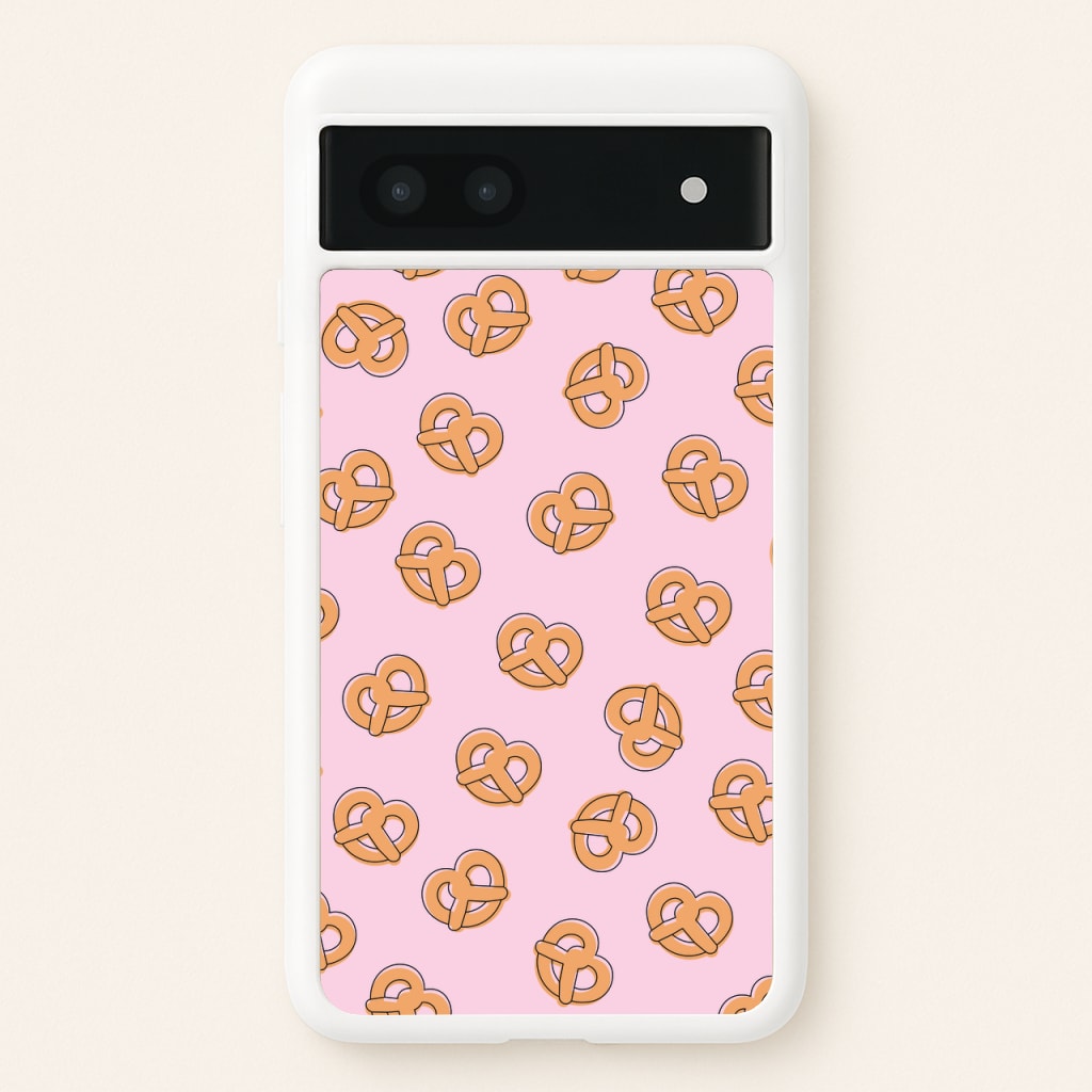 Pretzels - Fast Food Patterns - Fast Food Patterns Phone Case for Google Pixel 7a
