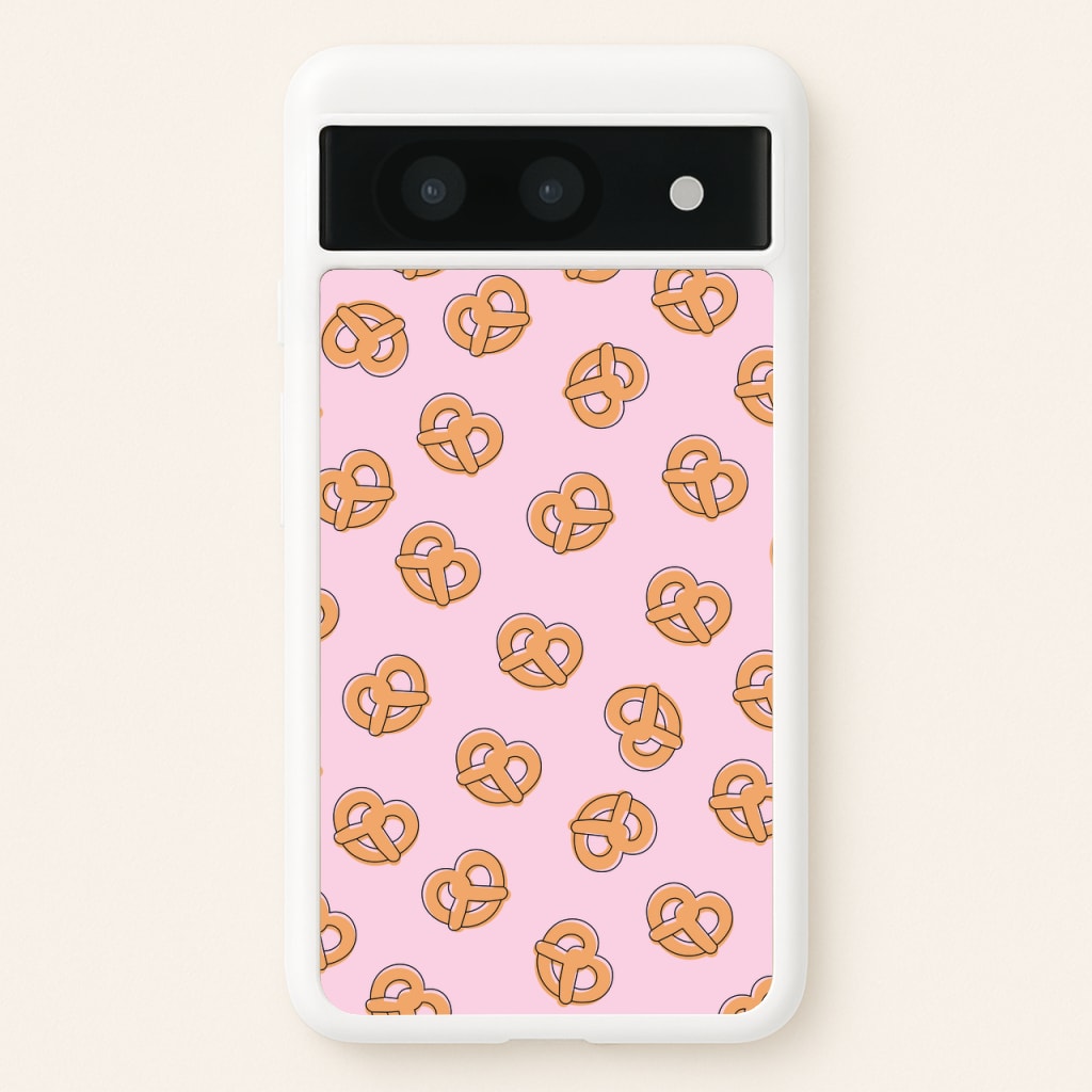 Pretzels - Fast Food Patterns - Fast Food Patterns Phone Case for Google Pixel 8a