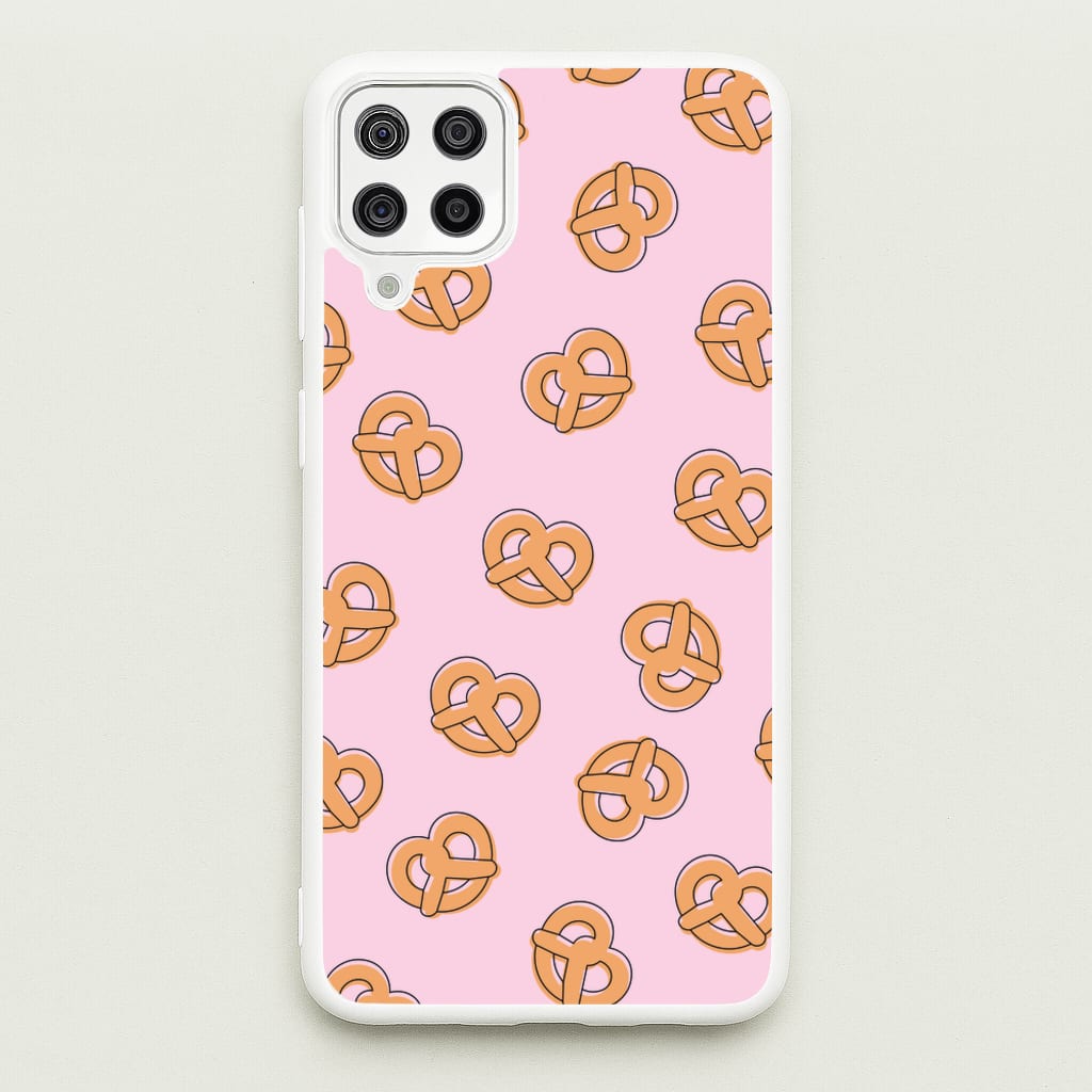 Pretzels - Fast Food Patterns - Fast Food Patterns Phone Case for Galaxy A12