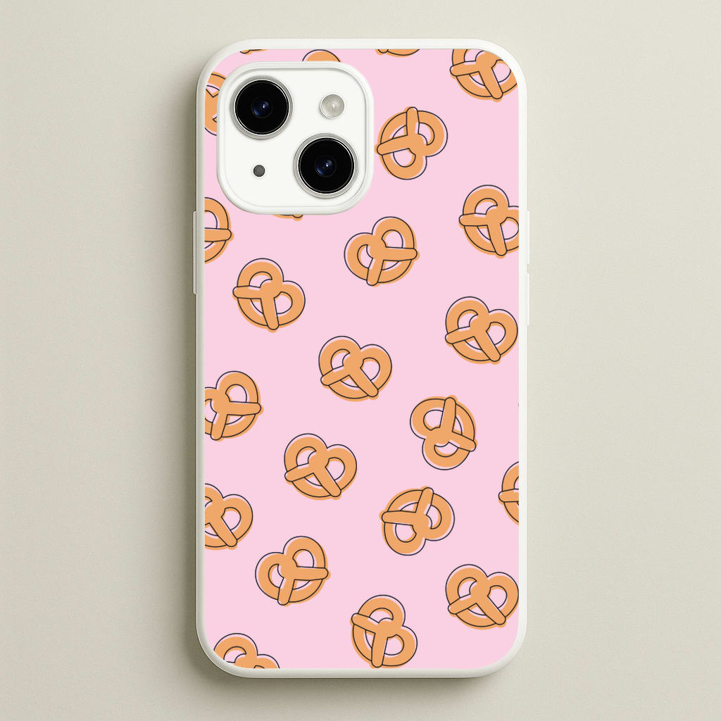 Pretzels - Fast Food Patterns - Fast Food Patterns Phone Case for iPhone 15 Plus