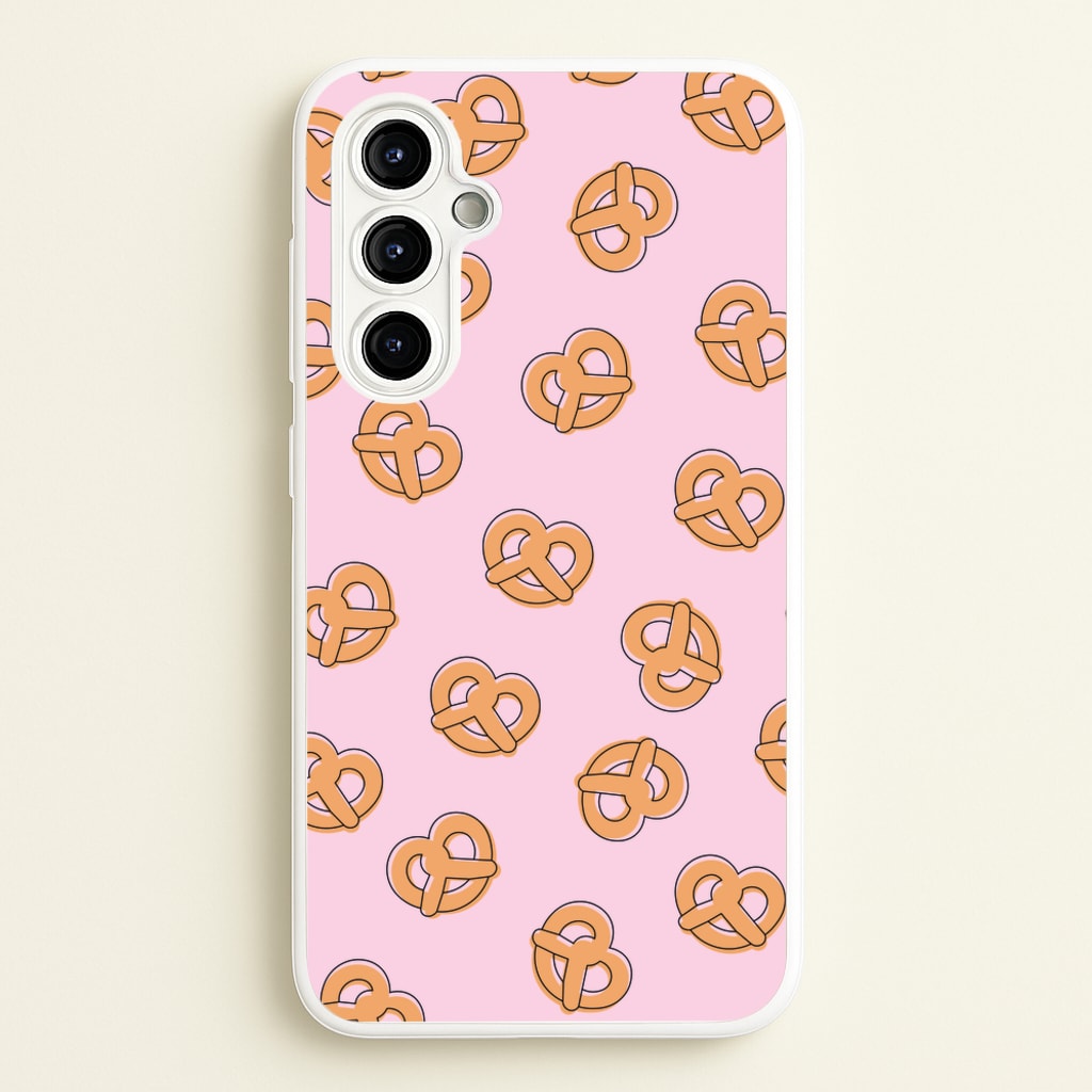 Pretzels - Fast Food Patterns - Fast Food Patterns Phone Case for Galaxy A54