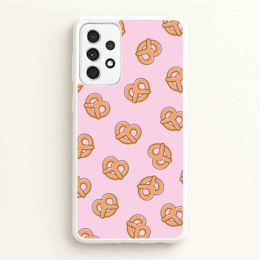 Pretzels - Fast Food Patterns - Fast Food Patterns Phone Case for Galaxy A52 / A52s