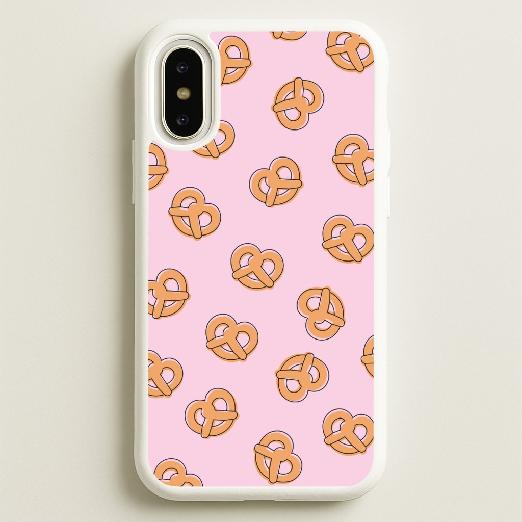 Pretzels - Fast Food Patterns - Fast Food Patterns Phone Case for iPhone X / XS