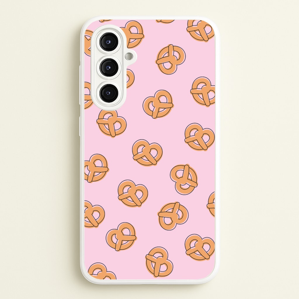 Pretzels - Fast Food Patterns - Fast Food Patterns Phone Case for Galaxy A16