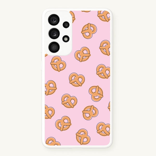 Pretzels - Fast Food Patterns - Fast Food Patterns Phone Case for Galaxy A53
