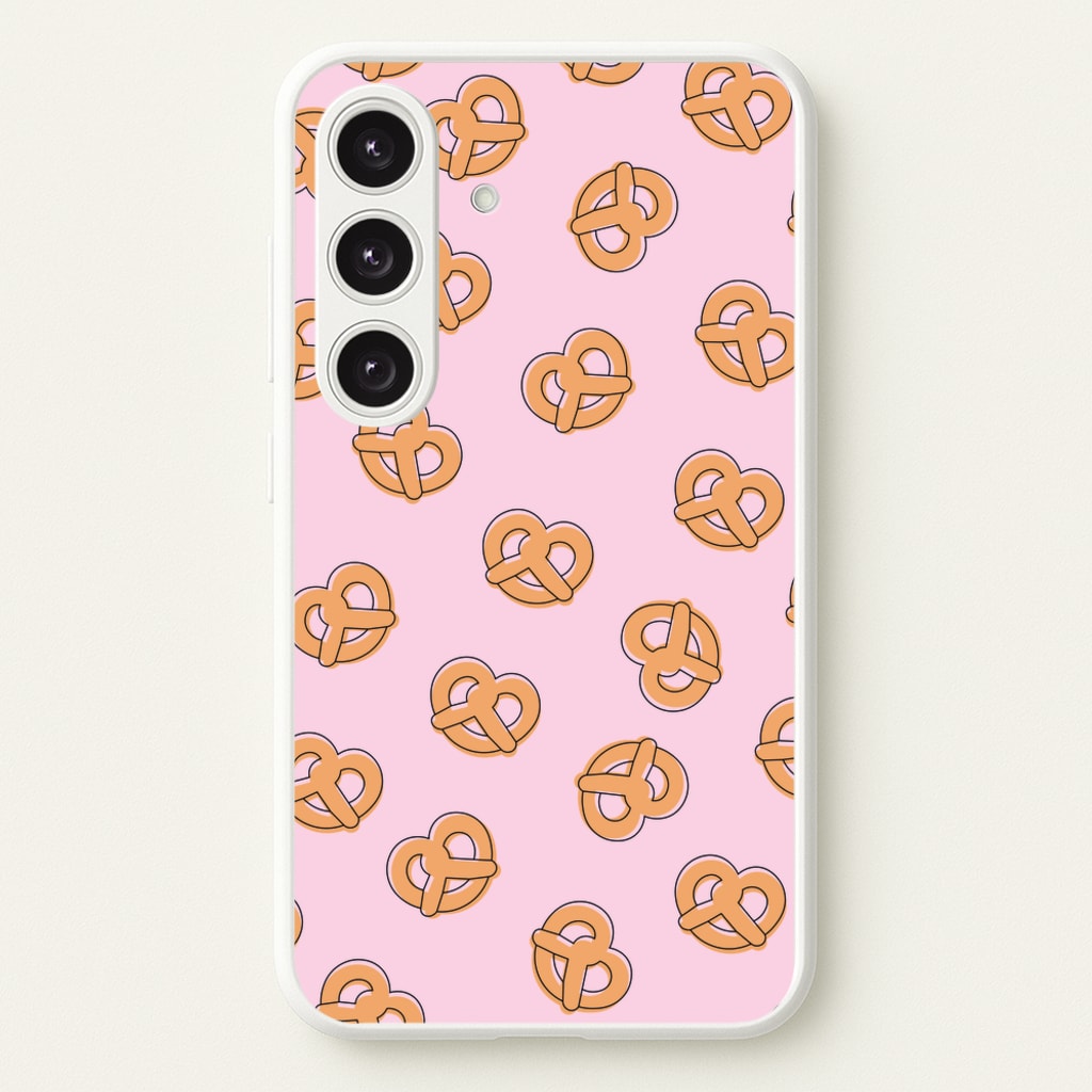 Pretzels - Fast Food Patterns - Fast Food Patterns Phone Case for Galaxy S24 Plus