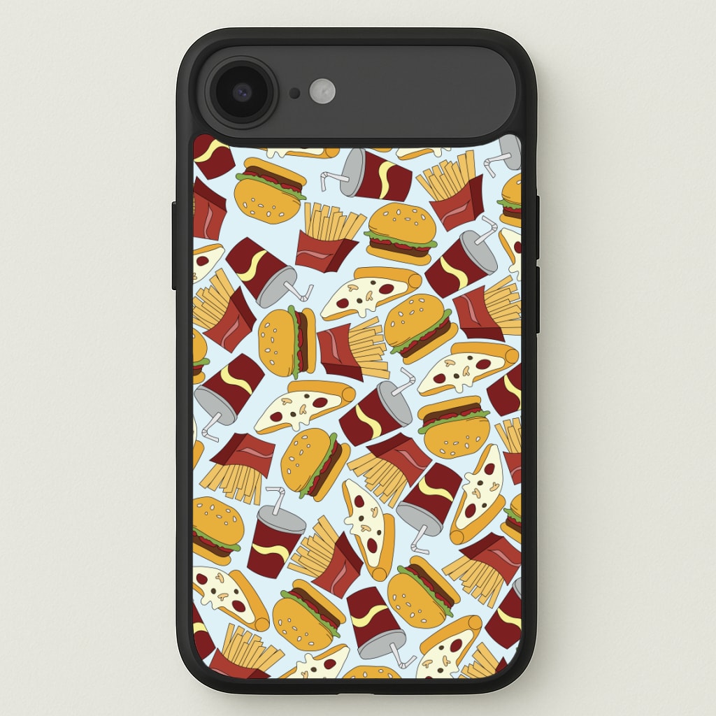 Burgers, Fries And Pizzas - Fast Food Patterns Phone Case for iPhone 17 Air