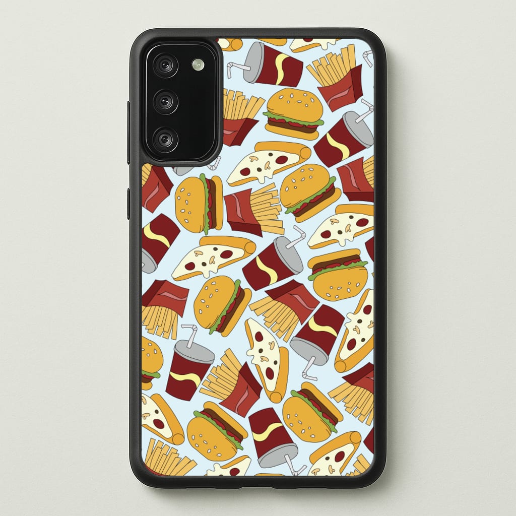 Burgers, Fries And Pizzas - Fast Food Patterns - Fast Food Patterns Phone Case for Galaxy S20FE